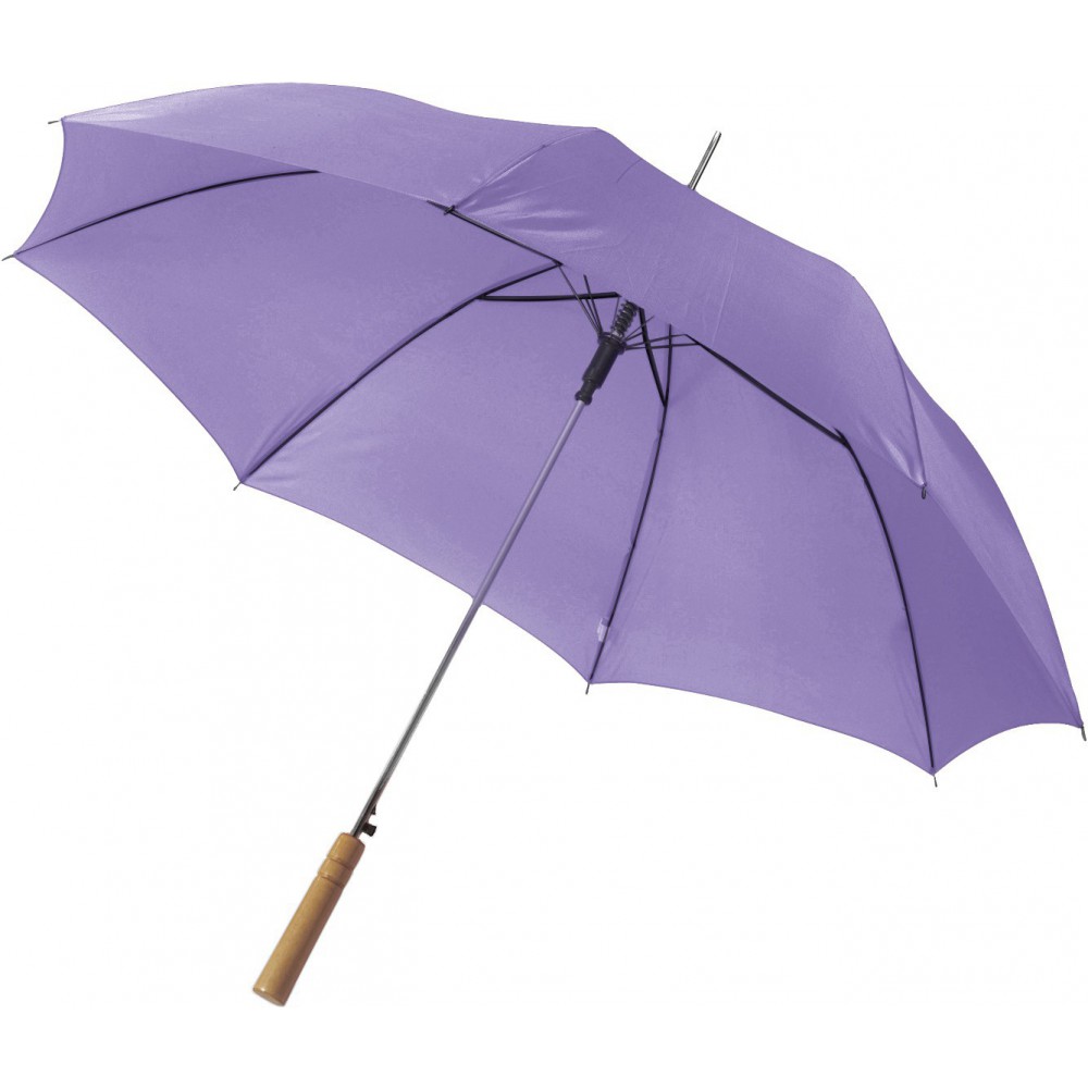 Printed Automatic Polyester 190T Umbrella Purple Umbrellas