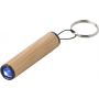 Bamboo mini torch with keychain Ilse, brown