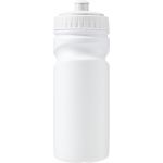 100% recyclable plastic drinking bottle (500ml), white (7584-02CD)