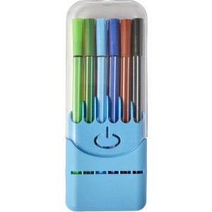 12 water-based felt tip pens Evan, light blue (Drawing set)