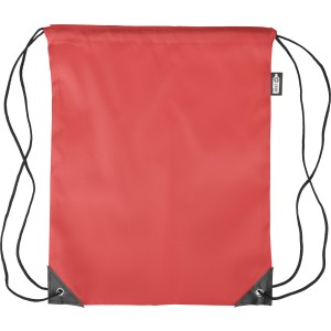 rPET polyester (210D) drawstring backpack Calix, red