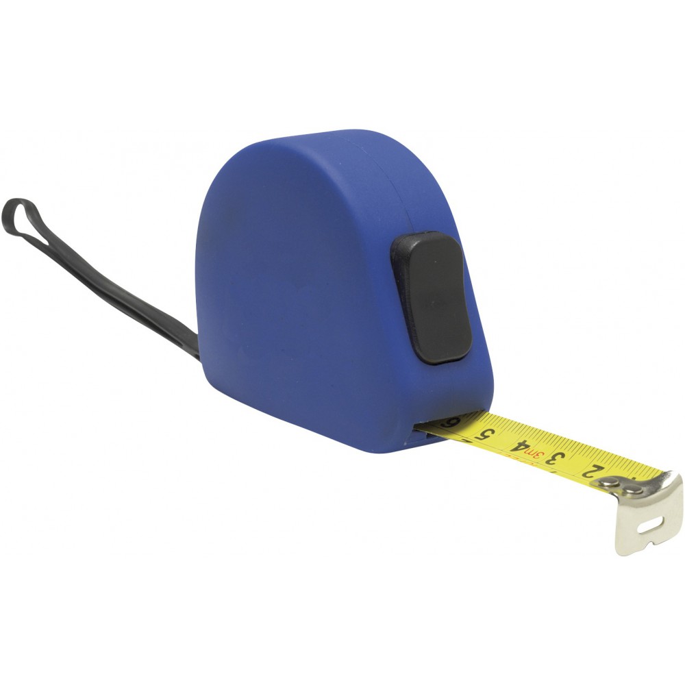 Printed 3m Tape measure, cobalt blue (Measure instruments)