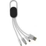 4-in-1 Charging cable set Idris, white (432312-02)
