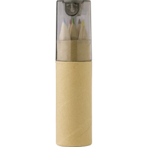 ABS and cardboard tube with pencils Libbie, black