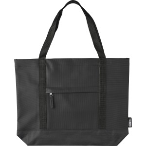 rPET polyester (600D) tote bag Lumi, black