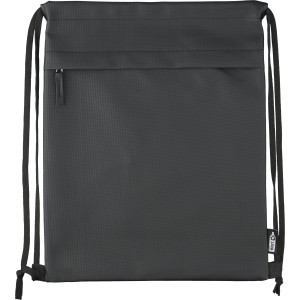 rPET polyester (600D) drawstring backpack Auri, black