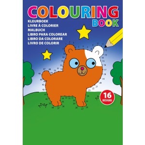 Cardboard colouring book Constanze, custom/multicolor