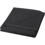 Abele 150 x 140 cm cotton waffle blanket, Solid black (11333790)