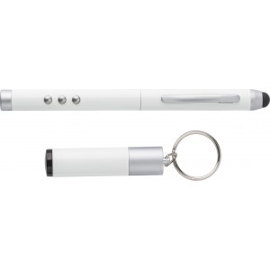 ABS 4-in-1 pen Raya, white (Laser pointers)