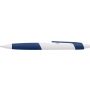 ABS ballpen with rubber grip Devon, blue