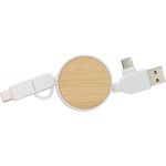 ABS extendable charging cable Jared, white (976586-02)