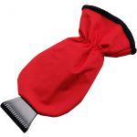 ABS ice scraper and polyester glove Ashton, red (5807-08)