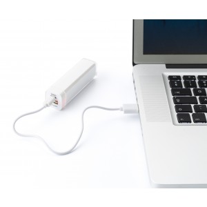 ABS power bank Nia, white (Powerbanks)