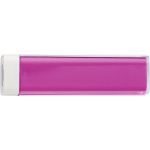 ABS power bank with 2200mAh Li-ion battery, pink (4200-17)