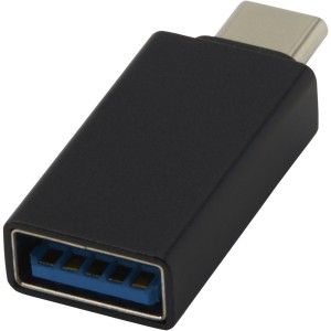 ADAPT aluminum USB-C to USB-A 3.0 adapter, Solid black (Eletronics cables, adapters)