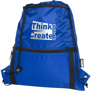 Adventure recycled insulated drawstring bag 9L, Royal blue (Backpacks)