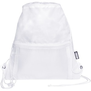 Adventure recycled insulated drawstring bag 9L, White (Backpacks)