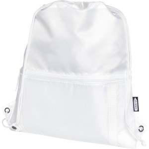 Adventure recycled insulated drawstring bag 9L, White (Backpacks)