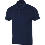 Akoya recycled terry unisex polo, Navy (3754455)