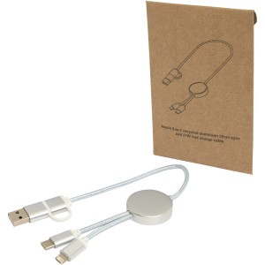 Alasia 5-in-1 recycled aluminium and plastic 30 cm data sync