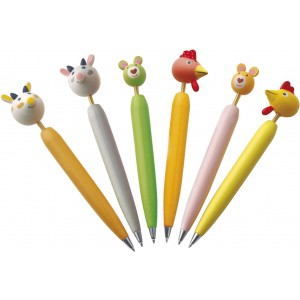 Wooden ballpen Darryl, custom/multicolor