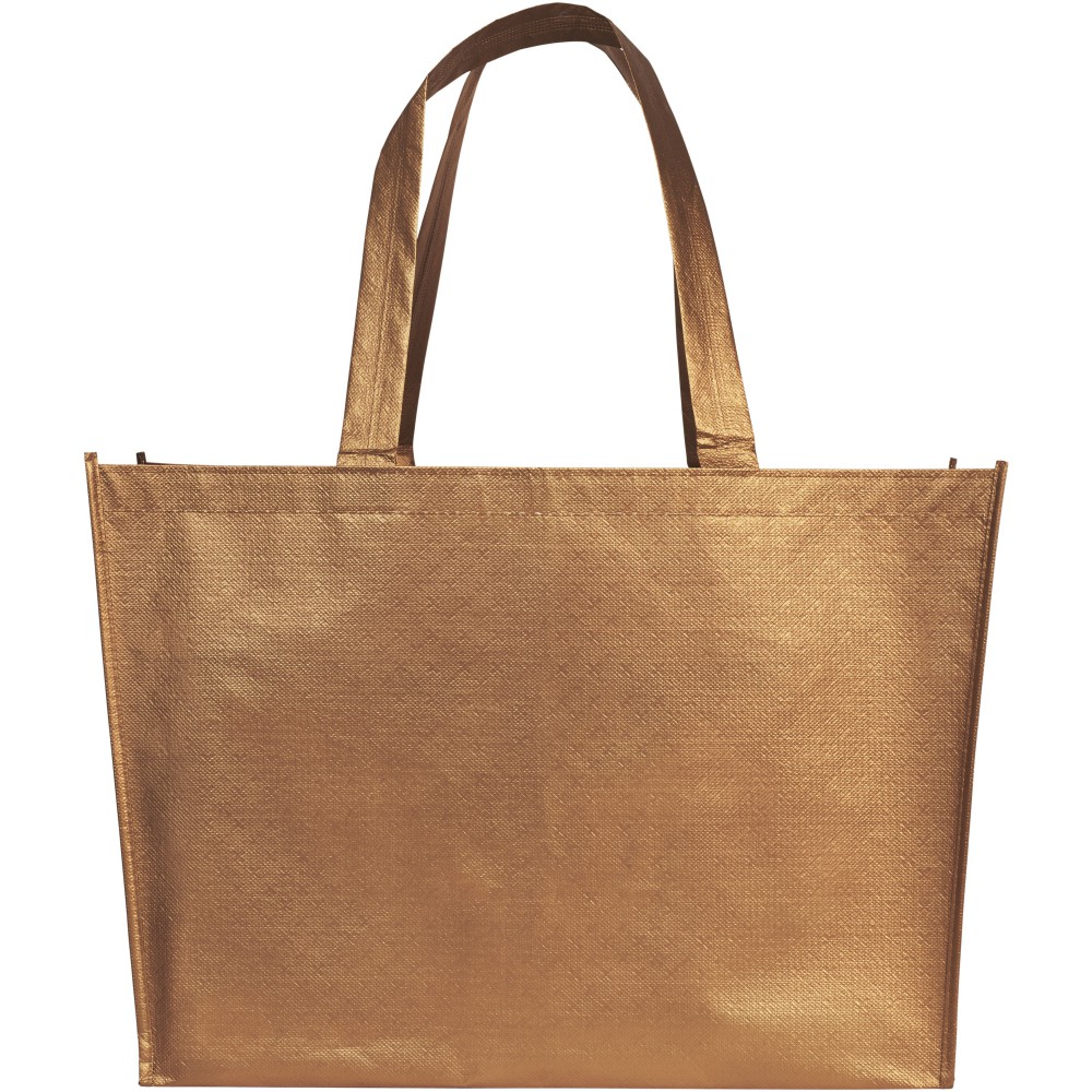 Printed Alloy laminated nonwoven shopping tote bag, copper bags)