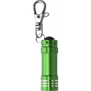 Aluminium 2-in-1 key holder Anna, light green (Keychains)