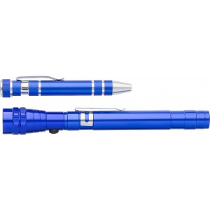 Aluminium 2-in-1 torch Olivia, cobalt blue (Tools)