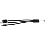 Aluminium alloy cable set Alvin, black (9215-01)