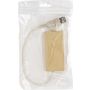 Aluminium and recycled paper USB hub Paulo, brown