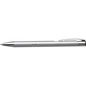 Aluminium ballpen Albacete, silver (Metallic pen)