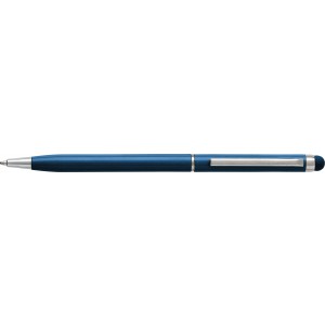 Aluminium ballpen Irina, blue (Metallic pen)