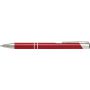Aluminium ballpen with UV coating, red