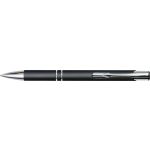 Aluminium ballpen Yvette, black (8476-01CD)