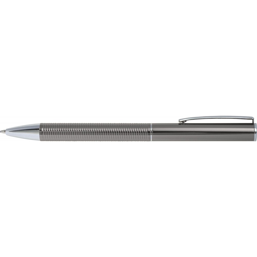 Printed Aluminium ballpoint pen, grey (Metallic pen)