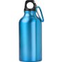 Aluminium bottle Santiago, light blue