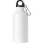 Aluminium bottle Santiago, white