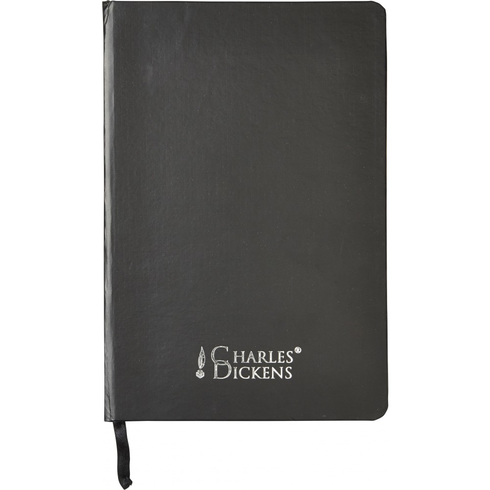 Printed Aluminium Charles Dickens? writing set Shelby, black (Notebooks)