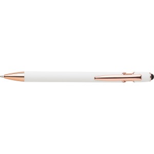 Aluminium ballpen Anthony, white