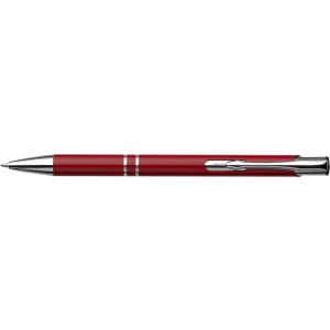 Aluminium ballpen Albacete, red