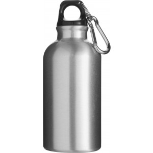 Aluminium bottle Santiago, silver