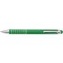 Aluminium lacquered ballpen Oliver, light green