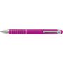 Aluminium lacquered ballpen Oliver, pink