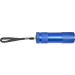Aluminium metallic LED torch, blue (8568-05)