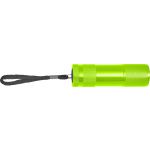 Aluminium metallic LED torch, green (8568-04)