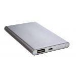Aluminium power bank Ezra, gun metal (7298-411)