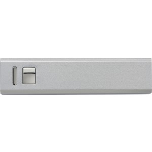 Aluminium power bank Kathy, silver (Powerbanks)