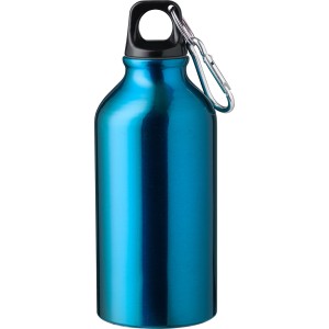 Aluminium recycled bottle (400 ml) Erich, light blue (Sport bottles)