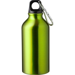 Aluminium recycled bottle (400 ml) Erich, light green (Sport bottles)