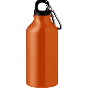 Aluminium recycled bottle (400 ml) Erich, orange (Sport bottles)